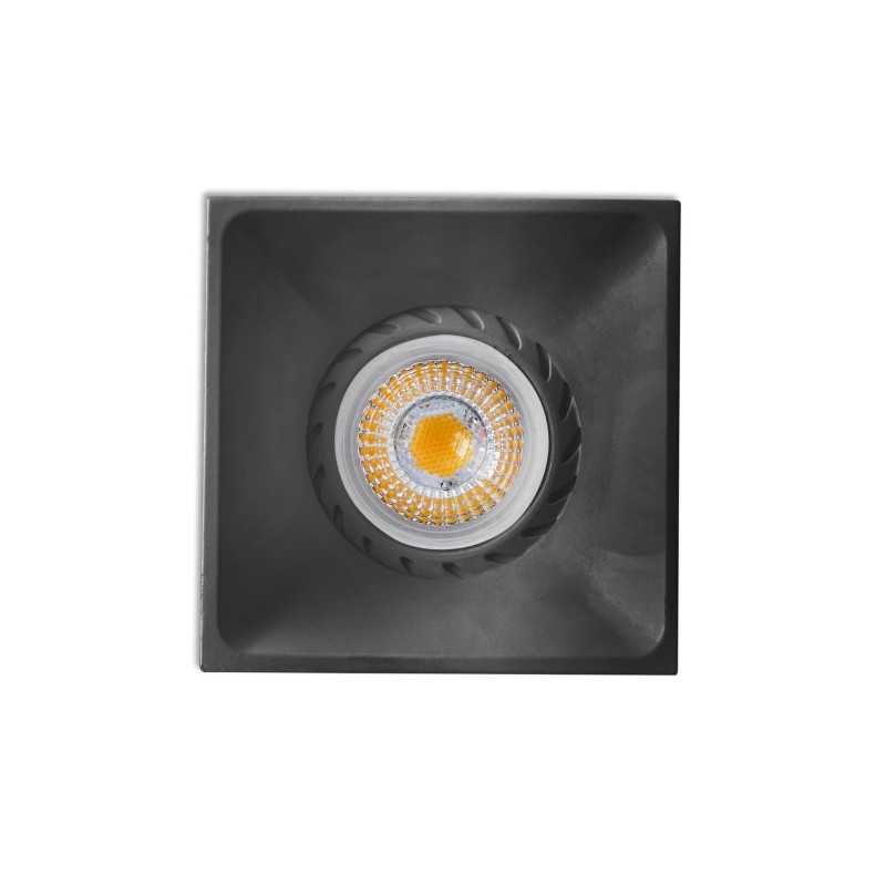 Ceiling lamp in matte black aluminum with GU10 socket RUGNEY