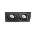 Ceiling lamp aluminum GU10 matte black MAIZEY