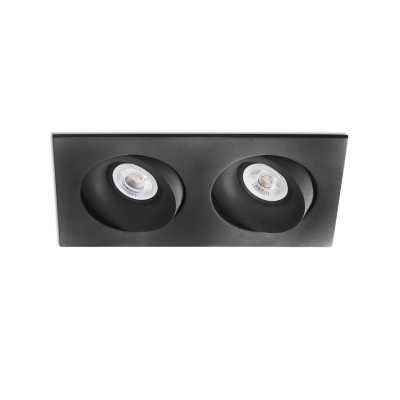 Ceiling lamp aluminum GU10 matte black MAIZEY