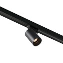 Ceiling lamp with integrated LED in matte black aluminum, SILLANS