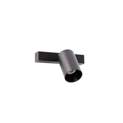 Wall lamp aluminum GU10 matte black MARVAUD