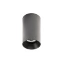 Ceiling lamp made of matte black aluminum with GU10 socket by BLACONS.