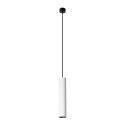 Ceiling lamp in matte white aluminum with GU10 CARDON socket.