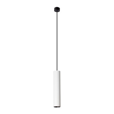 Ceiling lamp in matte white aluminum with GU10 CARDON socket.