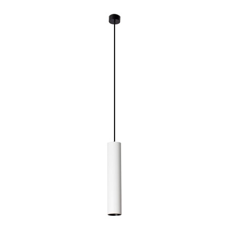 Ceiling lamp in matte white aluminum with GU10 CARDON socket.
