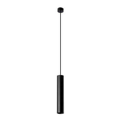 Ceiling lamp in matte black aluminum with GU10 socket, LUZINAY