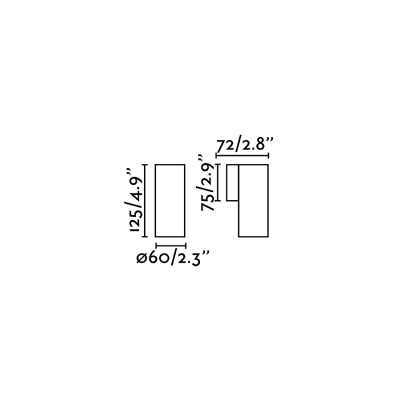 Wall lamp aluminum GU10 brown VERNETS