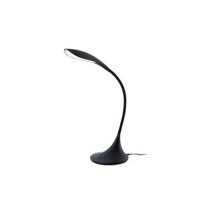 Table lamp with integrated LED in matte black plastic PRUNET