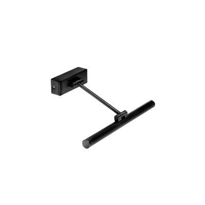 Wall lamp with integrated LED in matte black aluminum, MIEGES