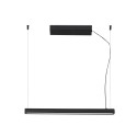 Ceiling lamp with integrated LED in matte black aluminum PARADOU