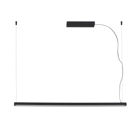 Ceiling lamp with integrated LED in matte black aluminum MORLAC