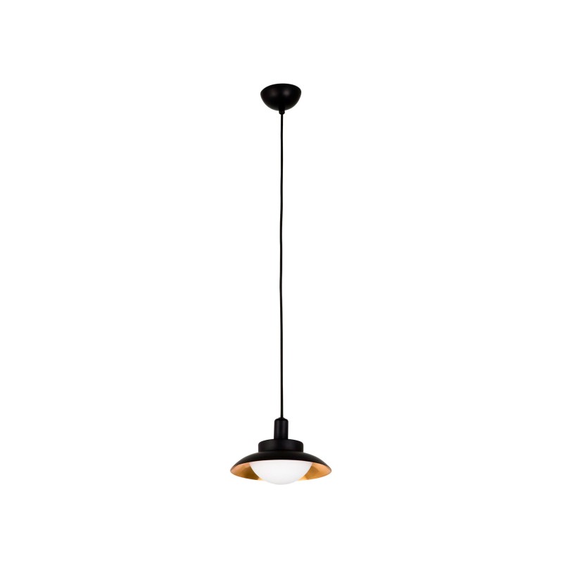 Ceiling lamp in matte black steel with G9 bulbs, MORGAT.