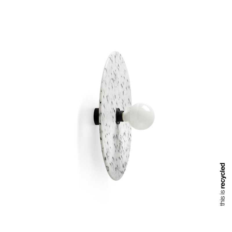 Aluminum wall lamp E27 matte black LAUROS