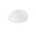 Aluminum ceiling lamp E27 in matte white SELIGNE
