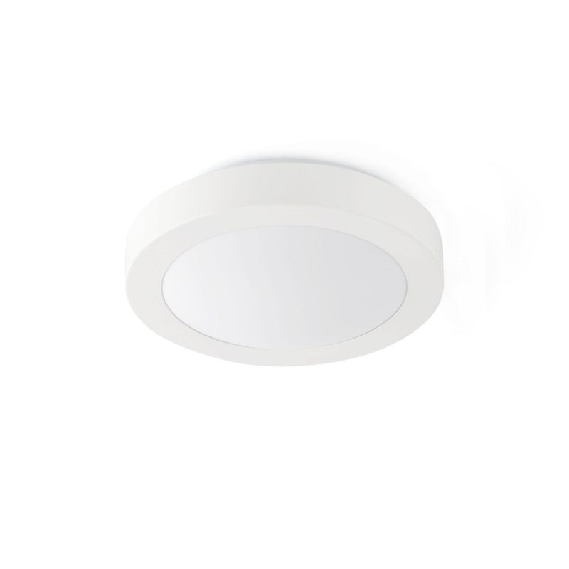 Aluminum ceiling lamp E27 in matte white SELIGNE