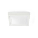 Aluminum ceiling lamp E27 matte white SIENNE