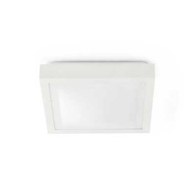 Aluminum ceiling lamp E27 matte white SIENNE