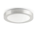 Ceiling lamp in brushed aluminum with E27 steel NOYAREY
