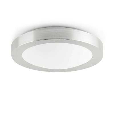 Ceiling lamp in brushed aluminum with E27 steel NOYAREY