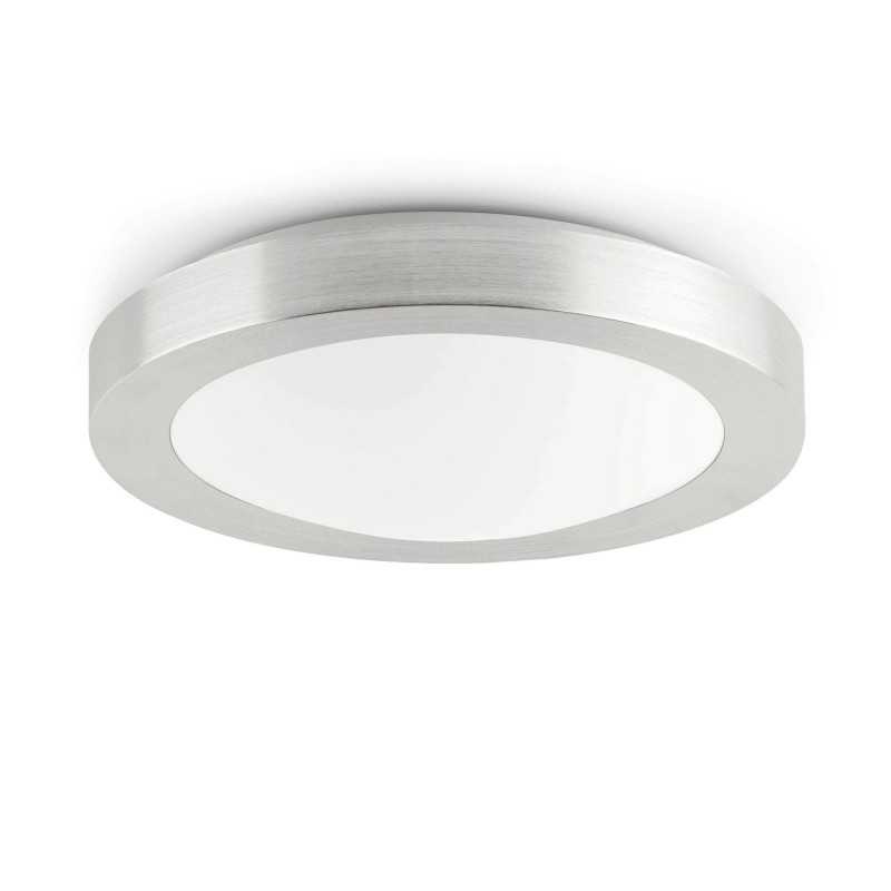 Ceiling lamp in brushed aluminum with E27 steel NOYAREY
