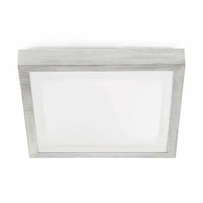 Ceiling lamp aluminum E27 brushed steel BRIOUX