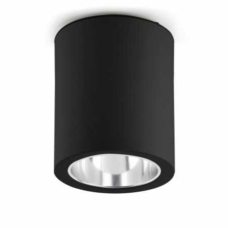 Aluminum E27 matte black ceiling lamp CIADOUX