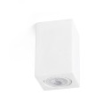 Ceiling lamp made of matte white plaster with GU10 socket, RIUTES brand.