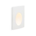 Wall lamp with integrated LED in matte white plaster XAMBES