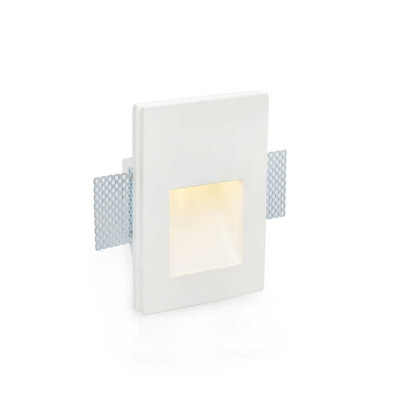 Wall lamp with integrated LED in matte white plaster VENOUSE