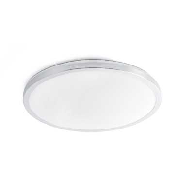 Ceiling lamp with integrated LED in brushed steel aluminum by HOUSSEN