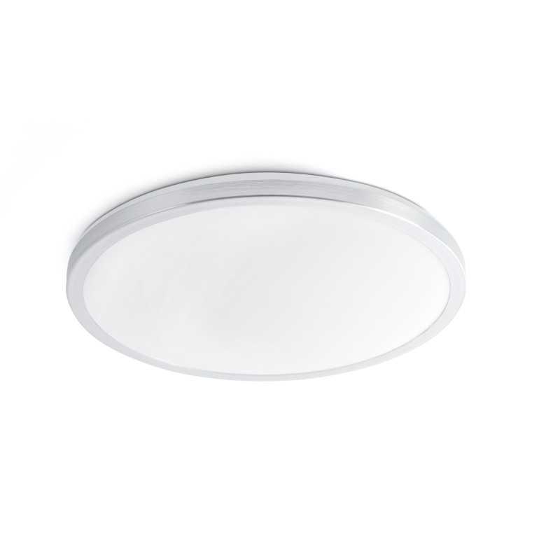 Ceiling lamp with integrated LED in brushed steel aluminum by HOUSSEN