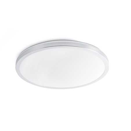 Ceiling lamp with integrated LED in brushed steel aluminum by HOUSSEN