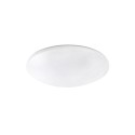 Ceiling lamp with integrated LED in matte white aluminum PLESSE