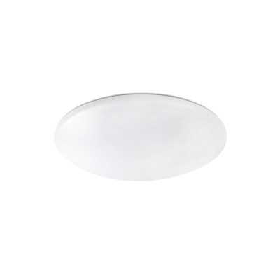 Ceiling lamp with integrated LED in matte white aluminum PLESSE