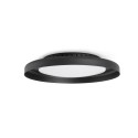 Ceiling lamp with integrated LED in matte black steel LAGAMAS