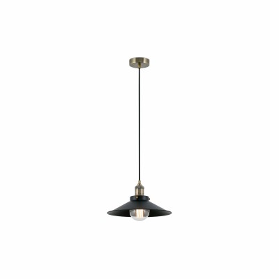 Ceiling lamp in antique gold steel E27 CHARMOY