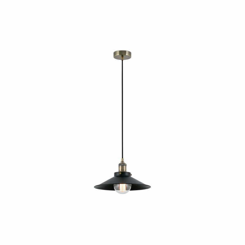 Ceiling lamp in antique gold steel E27 CHARMOY