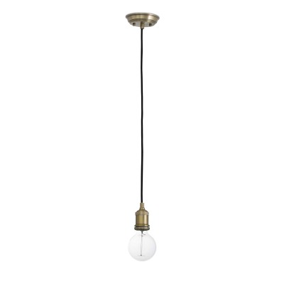 Ceiling lamp in antique gold steel E27 VERGONS
