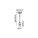 Ceiling lamp in antique gold steel E27 VERGONS