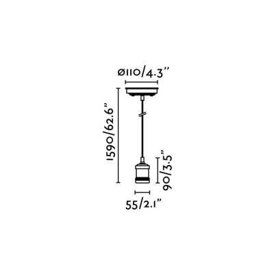 Ceiling lamp in antique gold steel E27 VERGONS