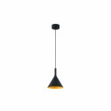 Ceiling lamp with integrated black steel LED LANGIS