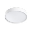Ceiling lamp with integrated LED in matte white steel SAULES