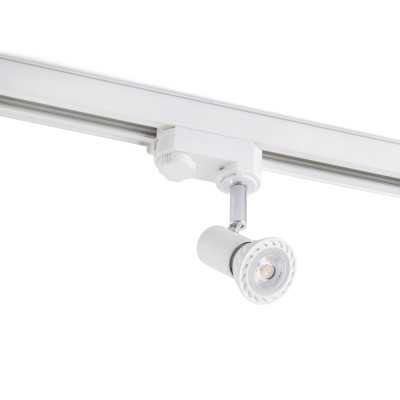 Ceiling lamp in matte white steel with GU10 LE FEY bulb