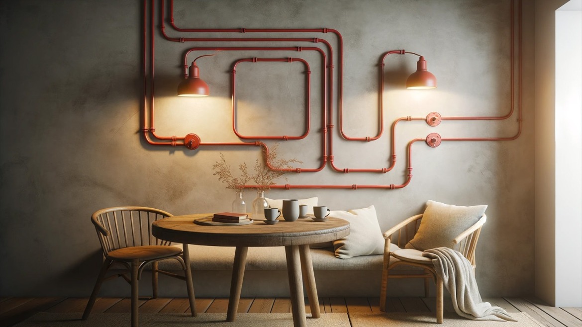 Decorative exposed electrical installation: Ideas & materials for surface